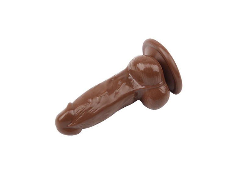 Dildo Jumbo Jack 6 con Vibracion marron