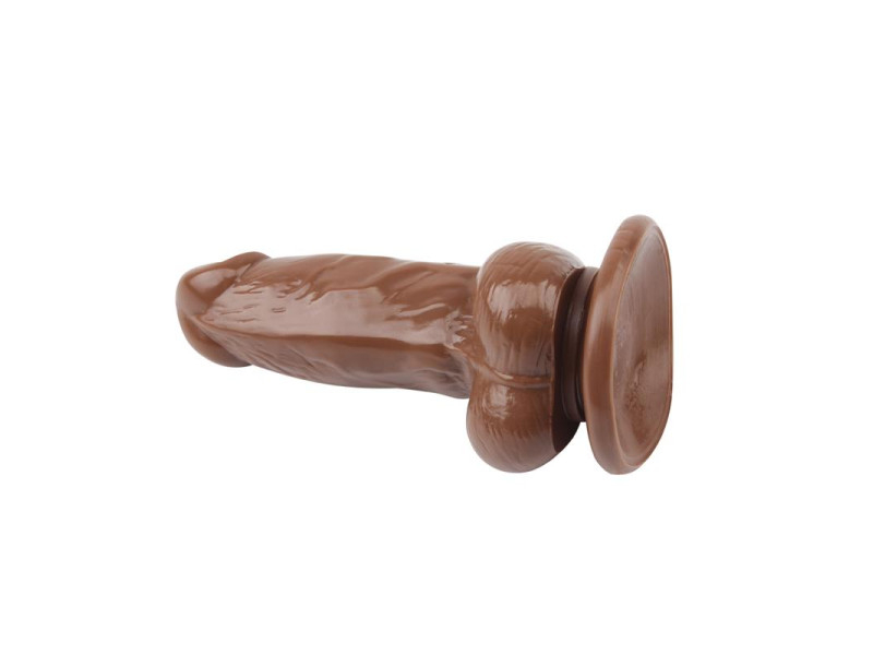 Dildo Jumbo Jack 6 con Vibracion marron