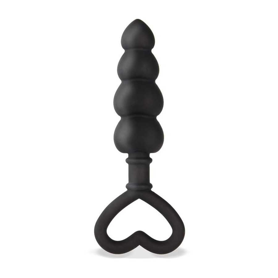 Cuore Plug Anal Silicona Negro