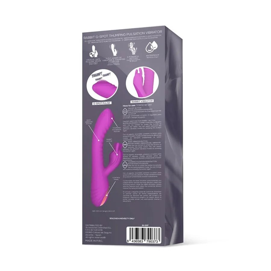 Beat3 Vibrador con Punto G con Pulsacion 3 Motores