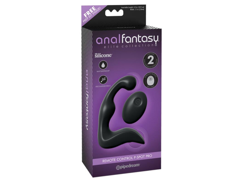 Masajeador Prostatico con Vibracion Negro