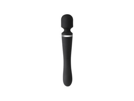 Masajeador 2 en 1 Silicona Negro