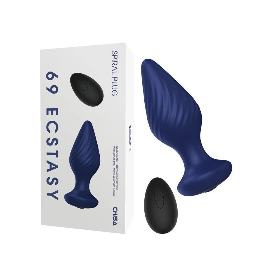 Spiral Plug Anal con Vibracion y Control Remoto