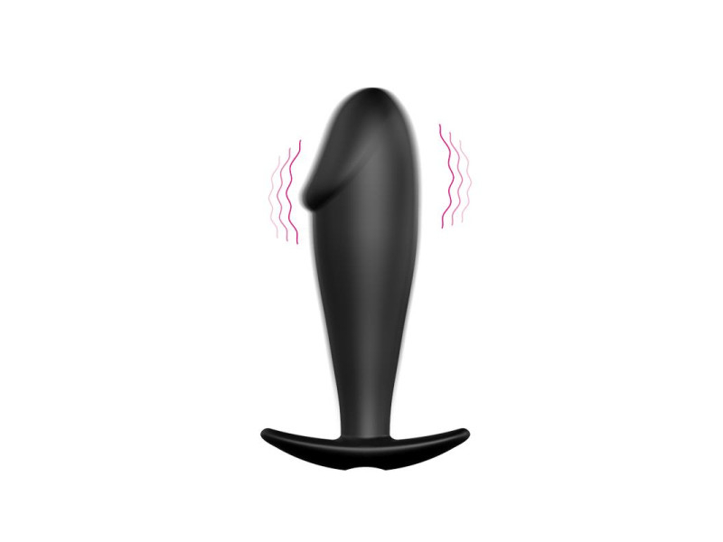 Plug Anal Negro con Mando