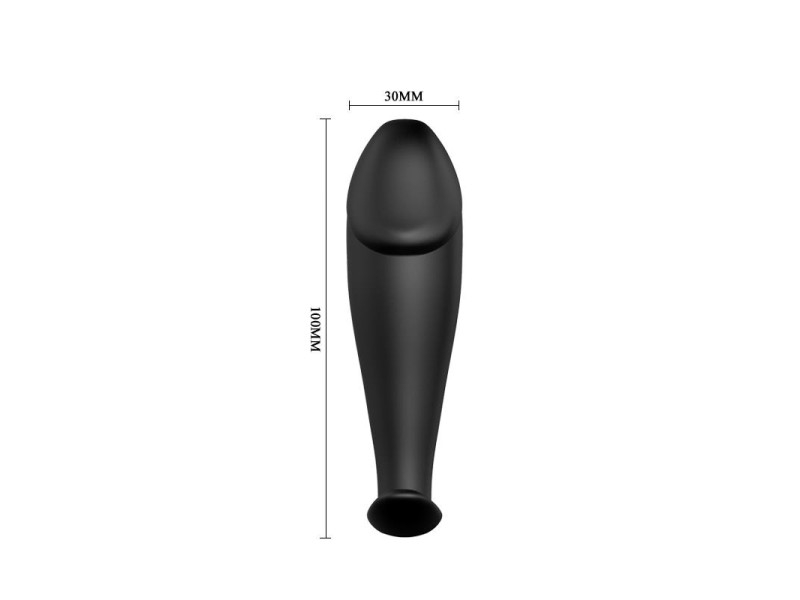 Plug Anal Negro con Mando