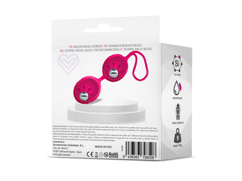 Geisha Bolas Kegel Doble Rose Red 70 gr