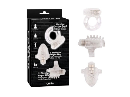 Kit 3 Anillos para el Pene Teasers Ring Kit Kit 3 Anillos para el Pene Teasers Ring Kit