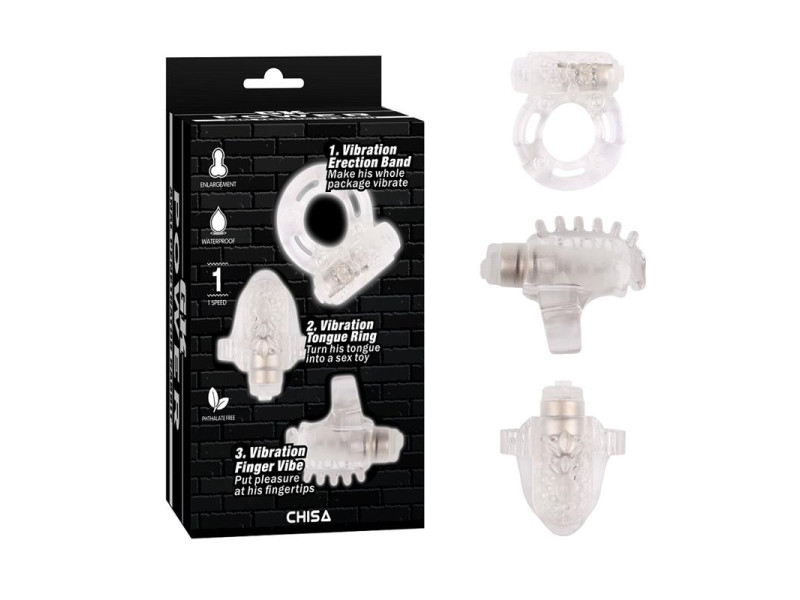 Kit 3 Anillos para el Pene Teasers Ring Kit