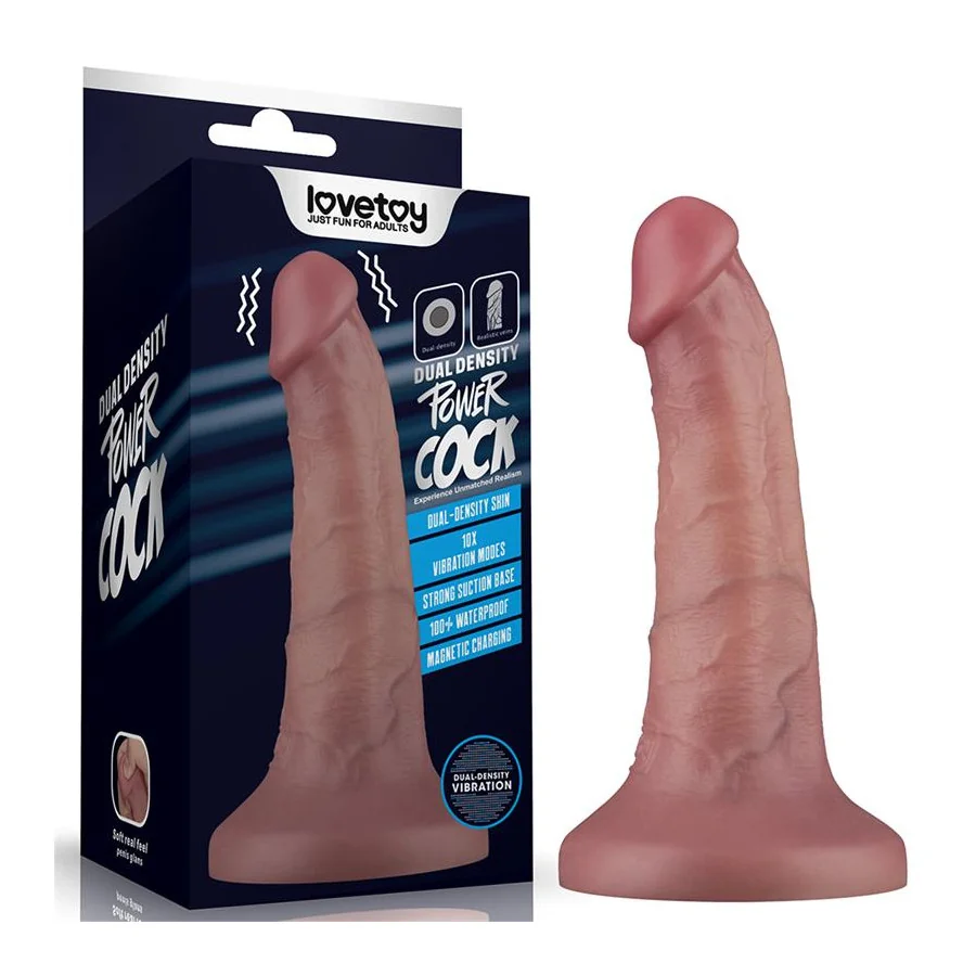 Dildo Dual Layer con Vibracion 6 Dildo Dual Layer con Vibracion 6