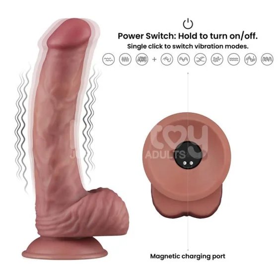 Dildo Dual Density con Vibracion 9