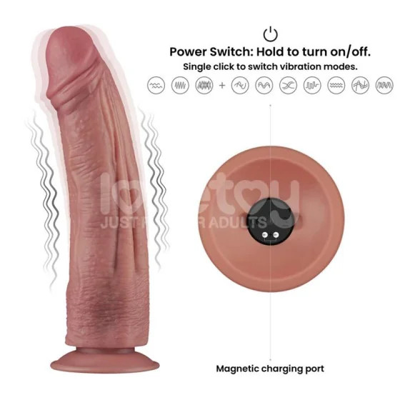 Dildo Dual Density con Vibracion 105