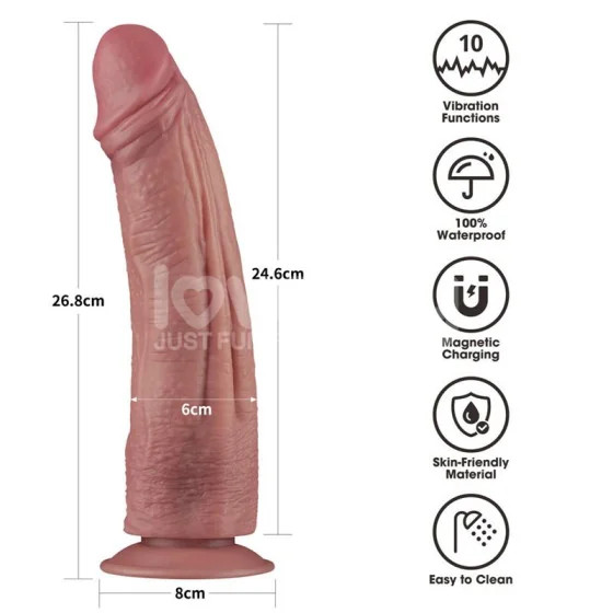 Dildo Dual Density con Vibracion 105