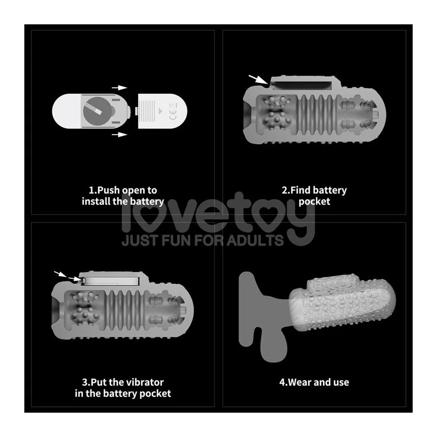 Knights Ring Funda para el Pene y Estimulador Drip