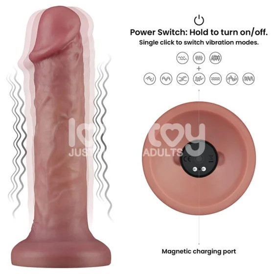 Dildo Dual Density con Vibracion 8