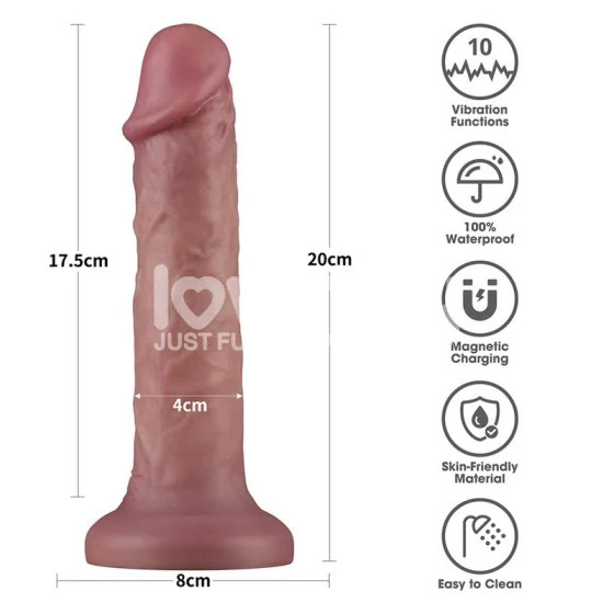 Dildo Dual Density con Vibracion 8