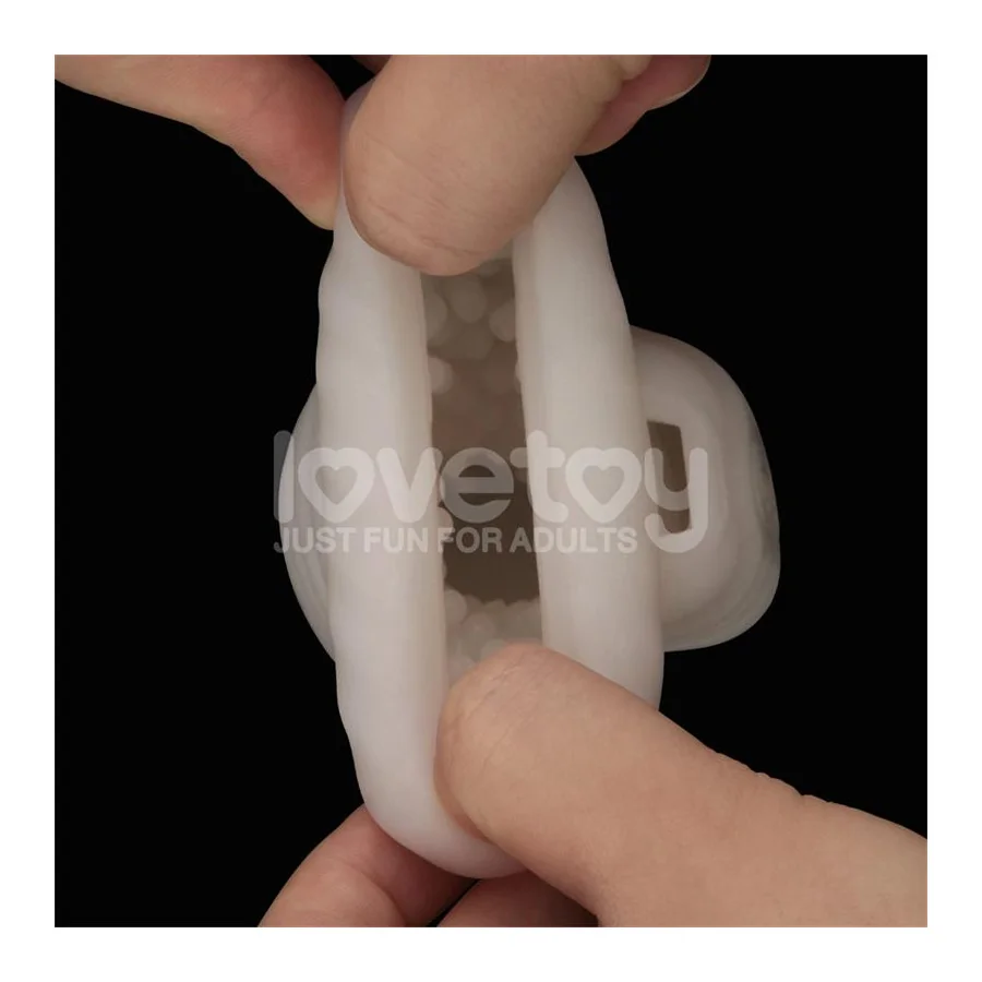 Knights Ring Funda para el Pene y Estimulador Wavy