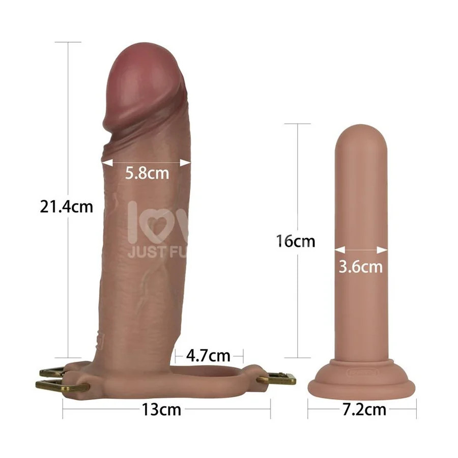 Ingen Arnes Ajustable con Dildo Hueco 9 Enhanced Set L XL 2XL