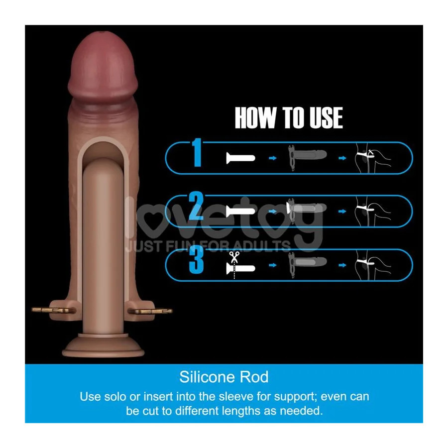 Ingen Arnes Ajustable con Dildo Hueco 9 Enhanced Set L XL 2XL
