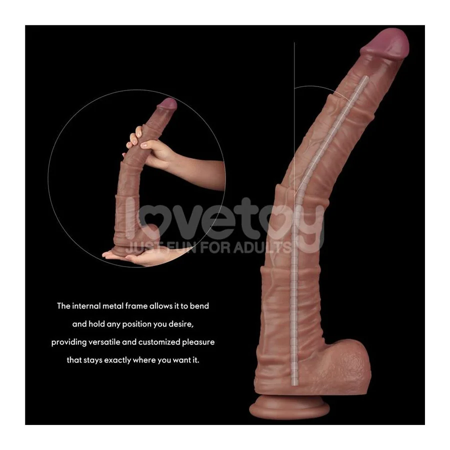 Dildo Dual Layered Articulable XXL 16