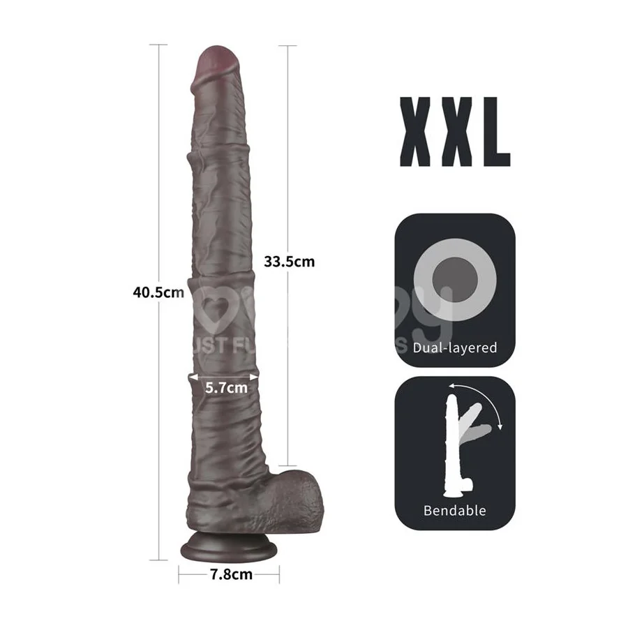 Dildo Dual Layered Articulable XXL 16