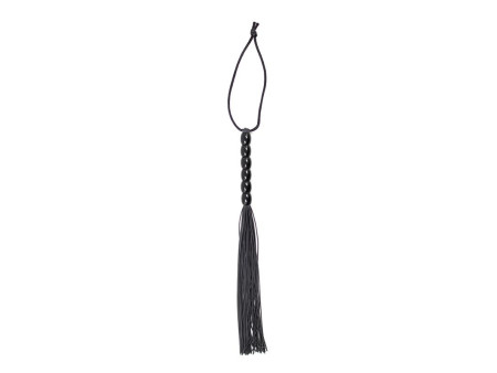 Flogger de Silicona con Mango con 6 Bolas 26 cm Negro