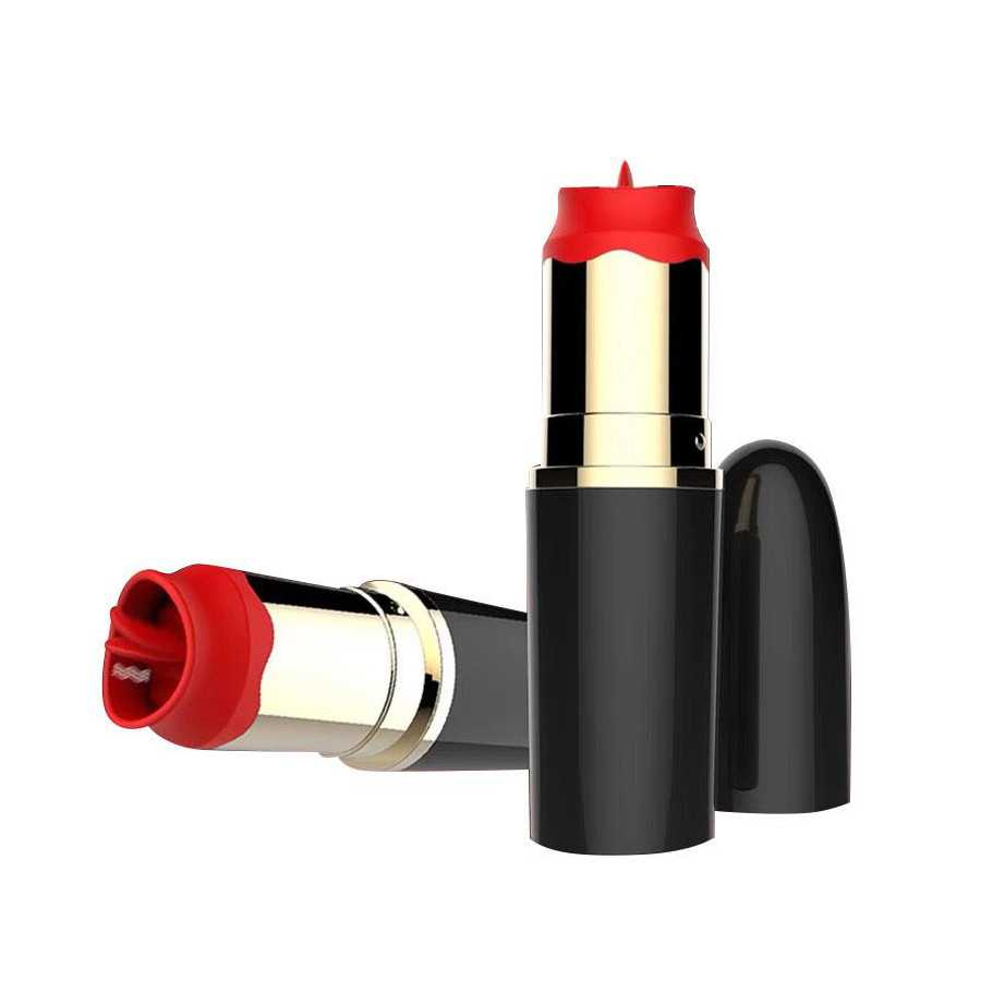 Estimulador de Pintalabios con Lengua Estimuladora USB Negro