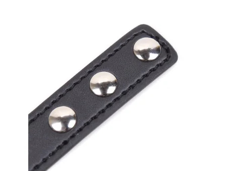 Collar con Aro en Forma de Corazon Ajustable 415 cm Negro