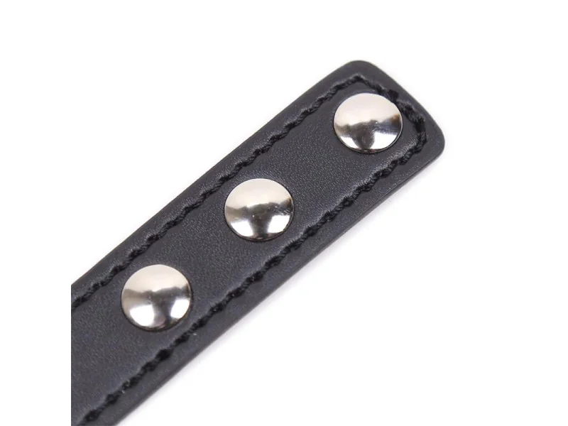 Collar con Aro en Forma de Corazon Ajustable 415 cm Negro