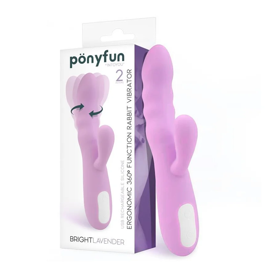 Brightlavender Vibrador y Rotador Doble Motor 360º USB Silicona Brightlavender Vibrador y Rotador Doble Motor 360º USB Silicona