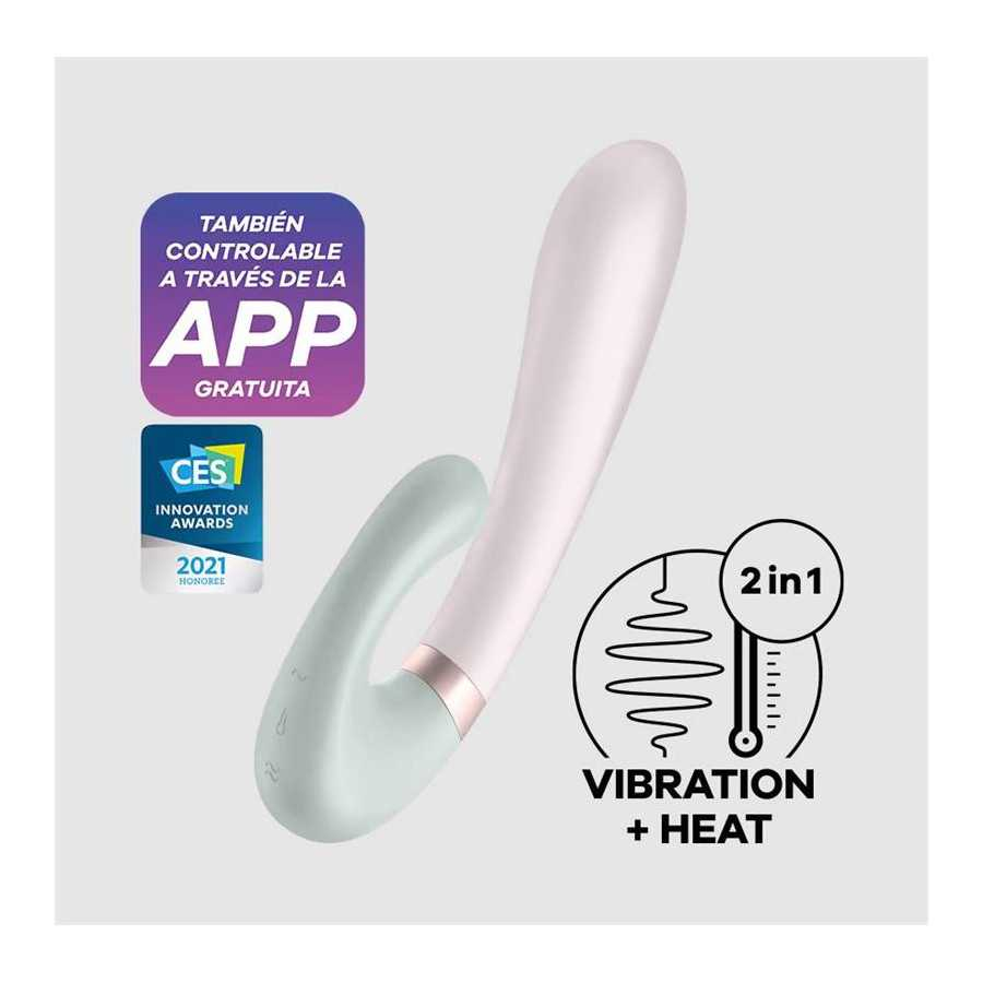 Heat Wave Vibrador con Efector Calor y APP Menta