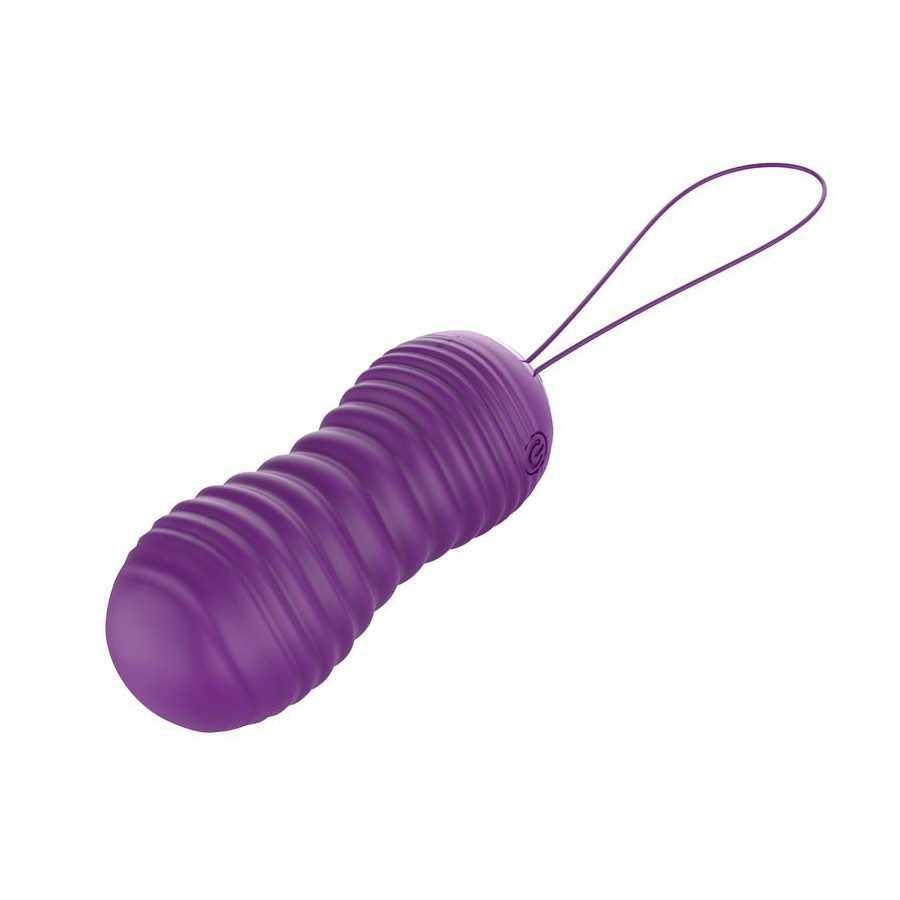 Orio Huevo Vibrador y Movimiento Telescopico Up and Down Control Remoto Purpura