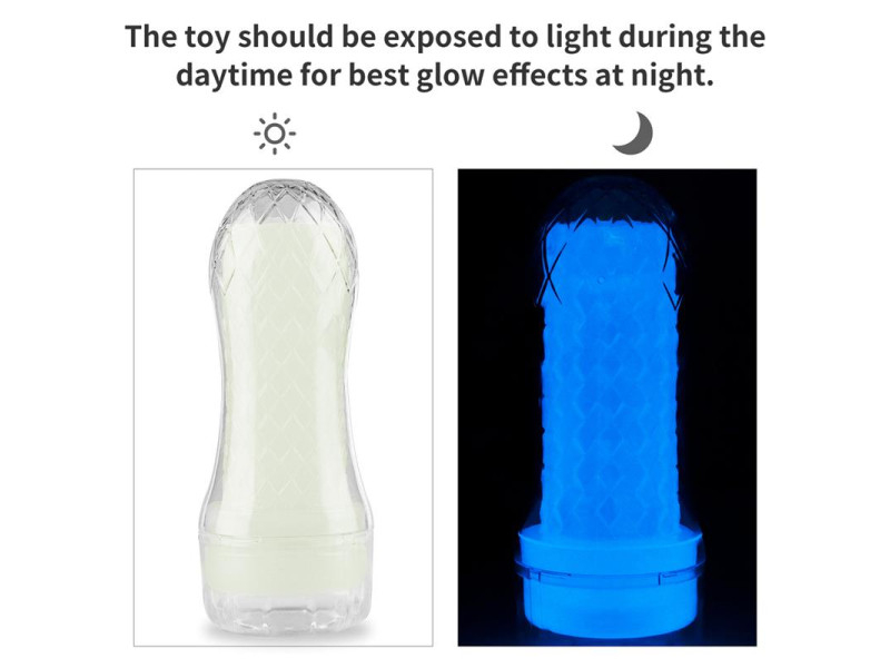 Masturbador Masculino Lumino Luz Azul