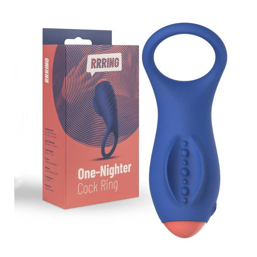 Rring One Nighter Anillo para el Pene con Vibracion USB Silicona