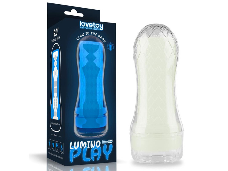 Masturbador Masculino Lumino Luz Azul