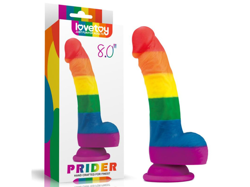 Dildo Prider 8 Silicona Liquida LGBT