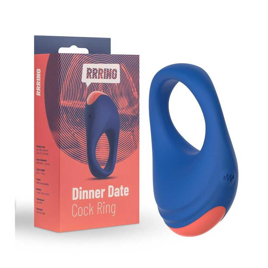 Rring Dinner Date Anillo para el Pene con Vibracion USB Silicona