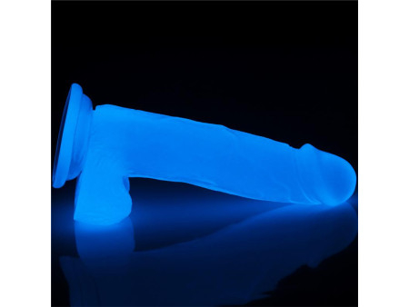 Dildo Lumino 75 Luz Azul