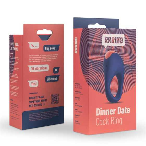 Rring Dinner Date Anillo para el Pene con Vibracion USB Silicona