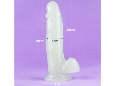 Dildo Lumino 75 Luz Azul