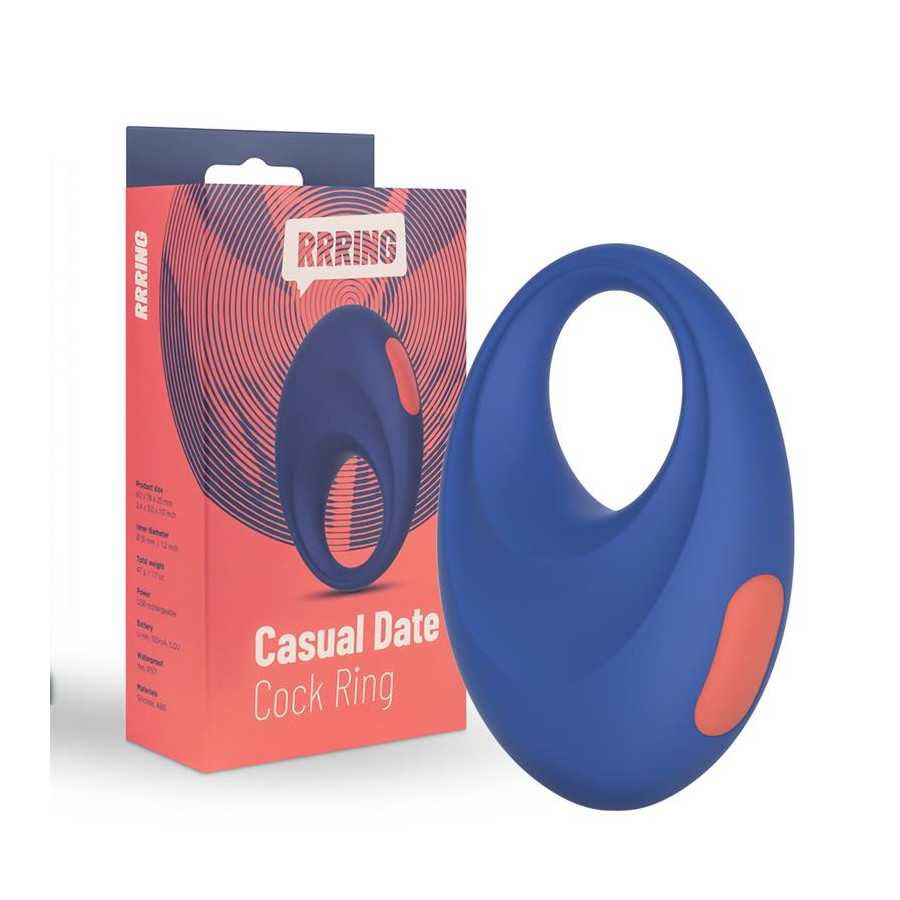 Rring Casual Date Anillo para el Pene con Vibracion USB Silicona