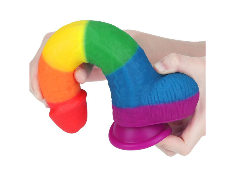 Dildo Prider 9 Silicona Liquida LGBT