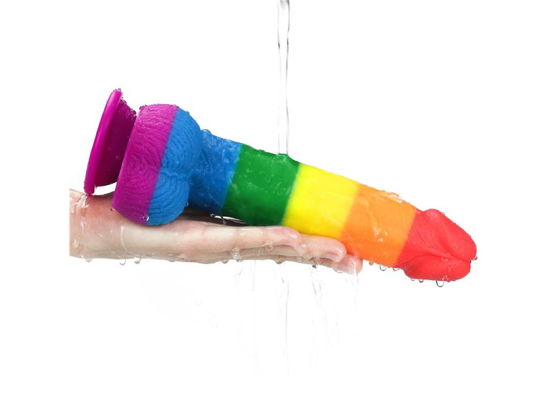 Dildo Prider 9 Silicona Liquida LGBT