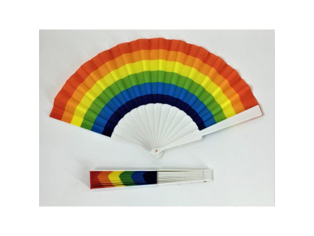 Abanico Plastico Bandera LGBT