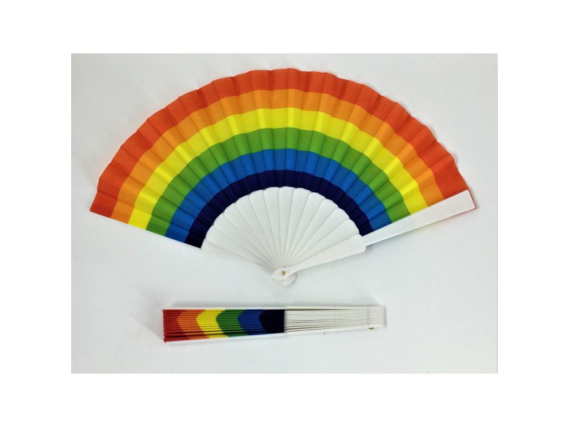 Abanico Plastico Bandera LGBT