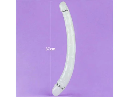 Dildo Doble Lumino 145 Luz Azul