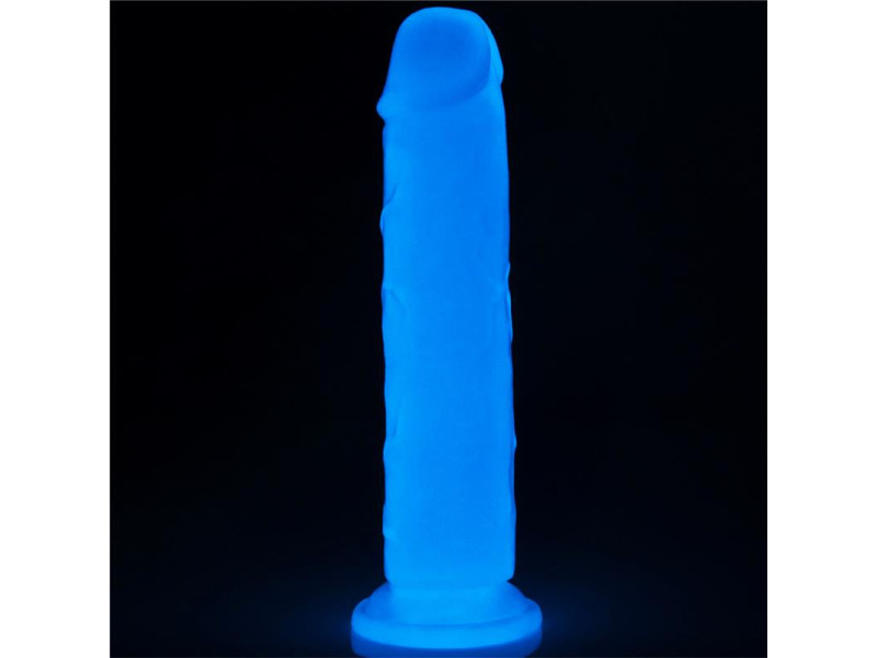 Dildo Lumino 8 Luz Azul