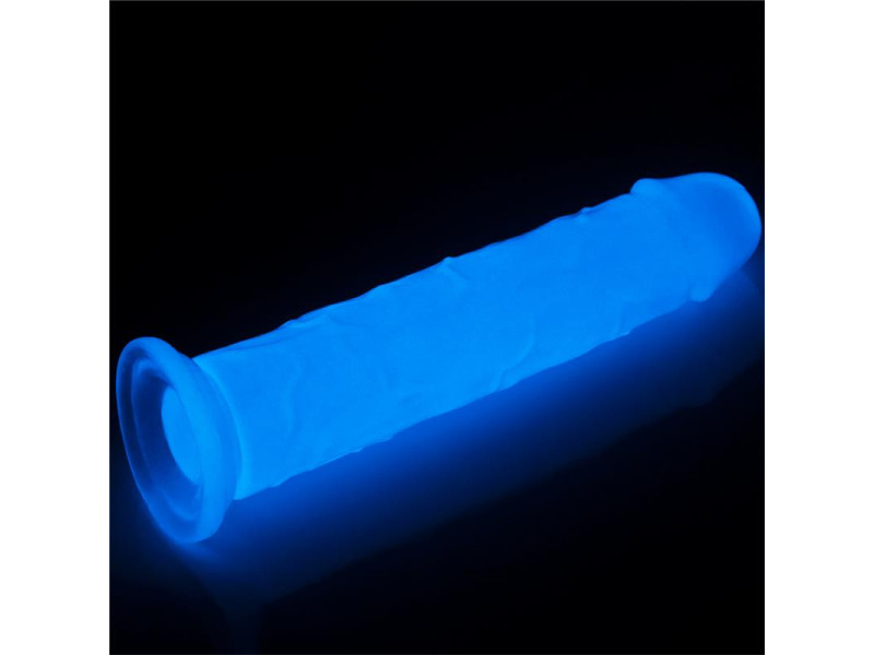 Dildo Lumino 8 Luz Azul