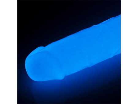 Dildo Lumino 8 Luz Azul