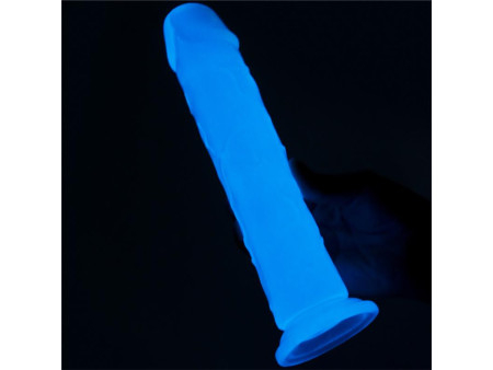 Dildo Lumino 8 Luz Azul