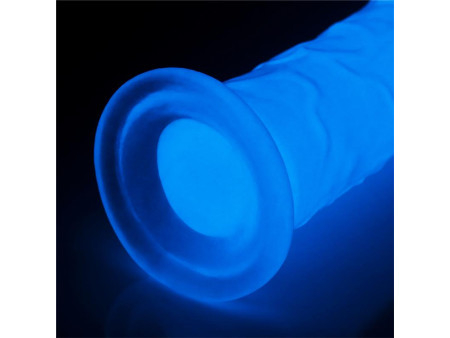 Dildo Lumino 8 Luz Azul